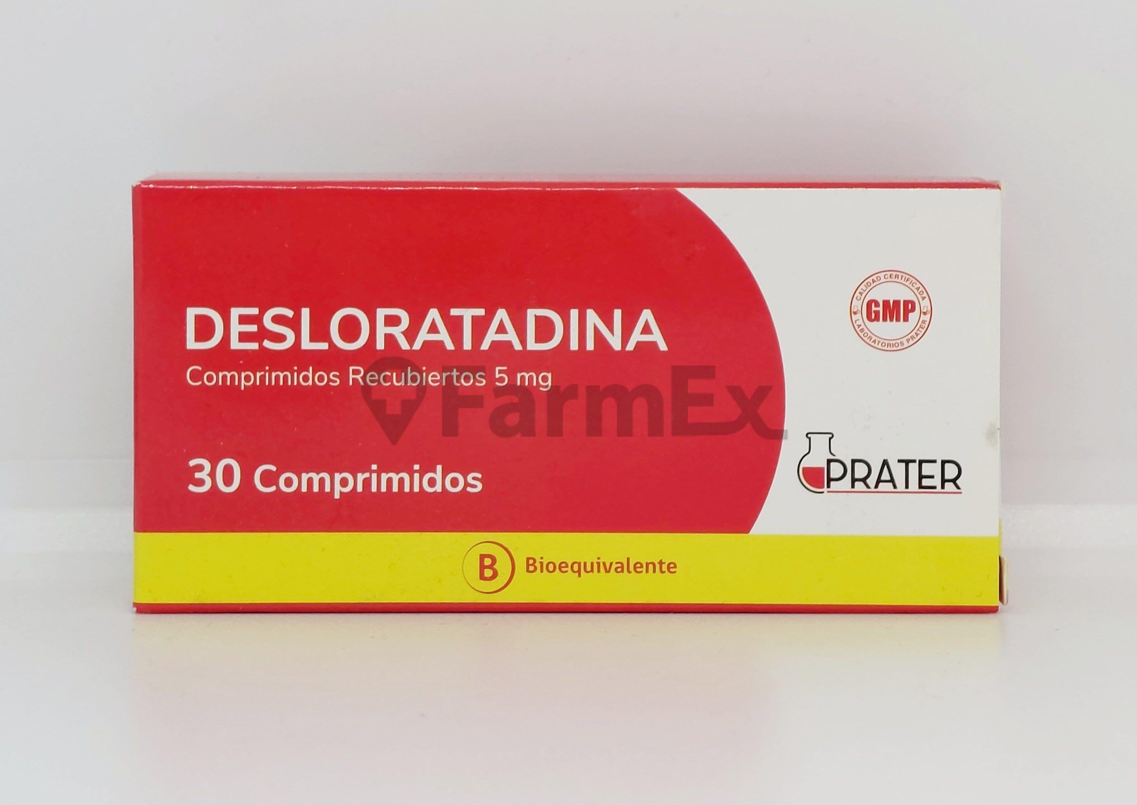 Desloratadina 5 mg x 30 comprimidos susc-1 de 5 meses Farmex-Suscripciones-Persistente